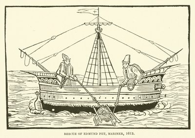 Resgate de Edmund Pet, marinheiro, 1613 de English School